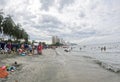 People at El Rodadero Beach, Santa Marta, Colombia